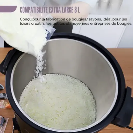 Test TOAUTO WMF-8L : le gros bain-marie électrique qui fait gagner du temps pour les bougies
