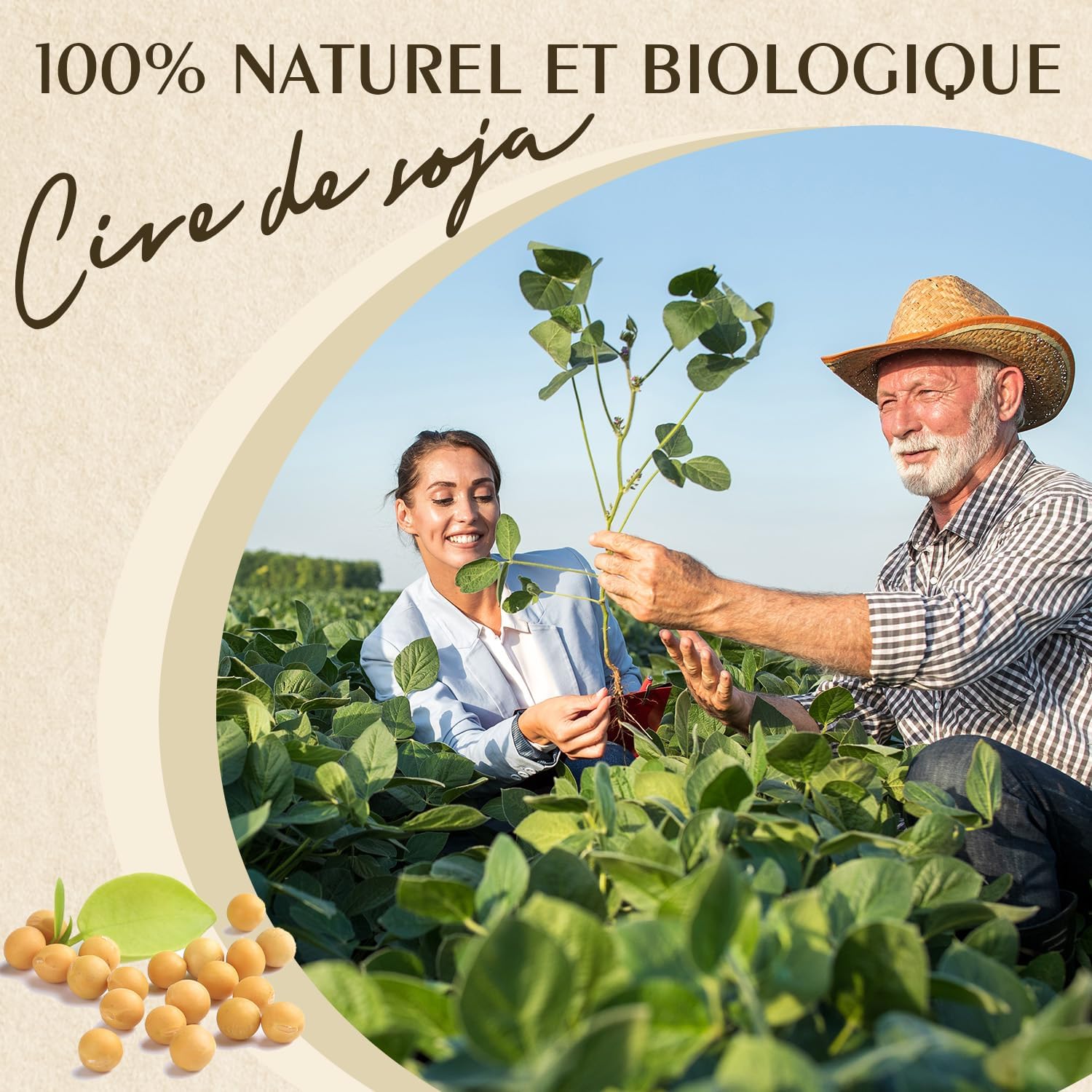 Cire de soja pour bougies, Cire premium pour bougies 20kg de Waxcanpy, Cire de soja écologique 100% naturelle pour bougies 20 kg
