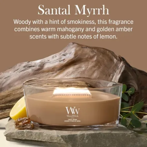 Test WoodWick Bougie Ellipse Myrrhe & Bois de Santal : la bougie qui crépite vraiment et change un peu de l’ordinaire