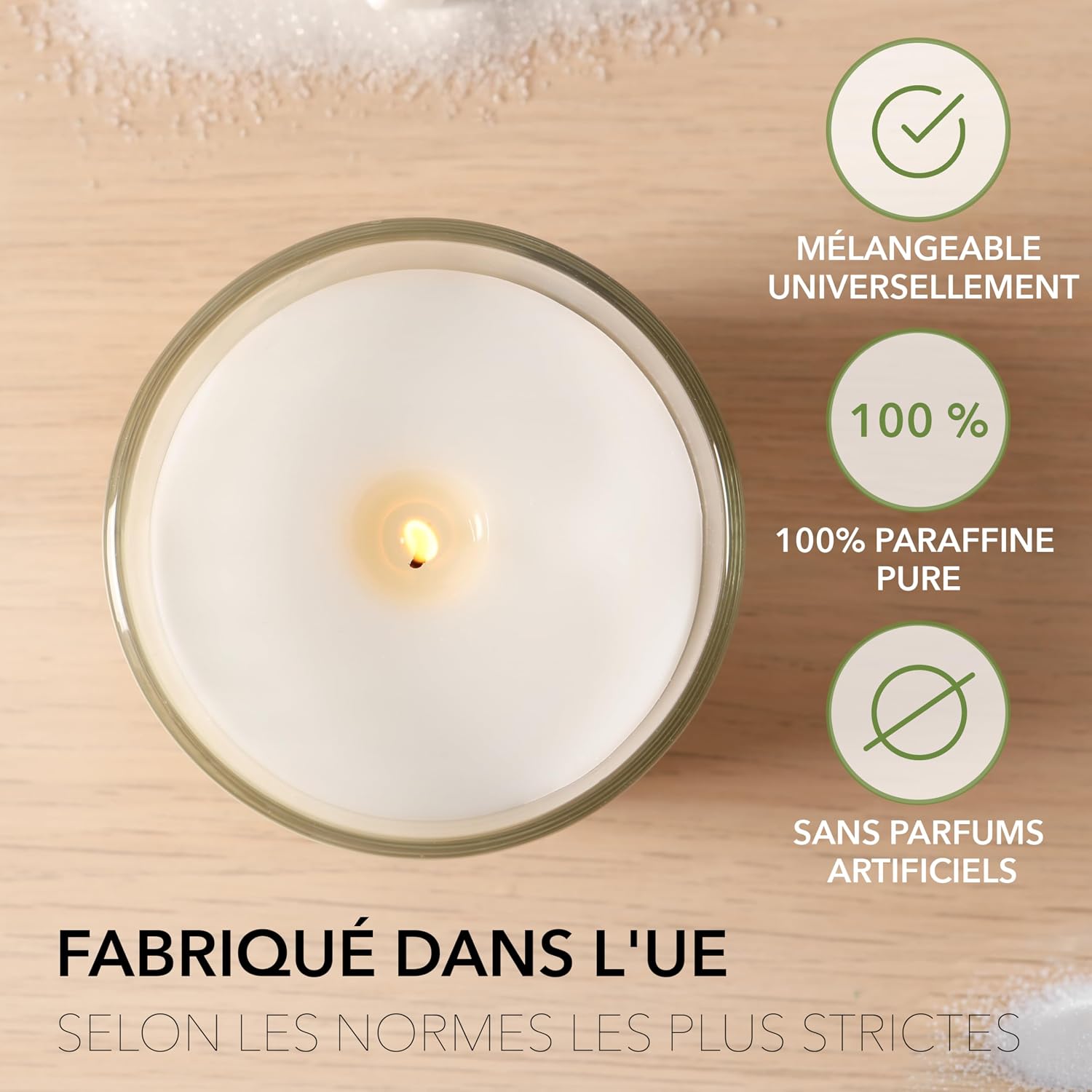 BwLights - Cire de paraffine de haute qualité de différentes tailles (5 kg) en blanc - Granulés de cire pour faire fondre et fabriquer votre propre bougie - 100% paraffine