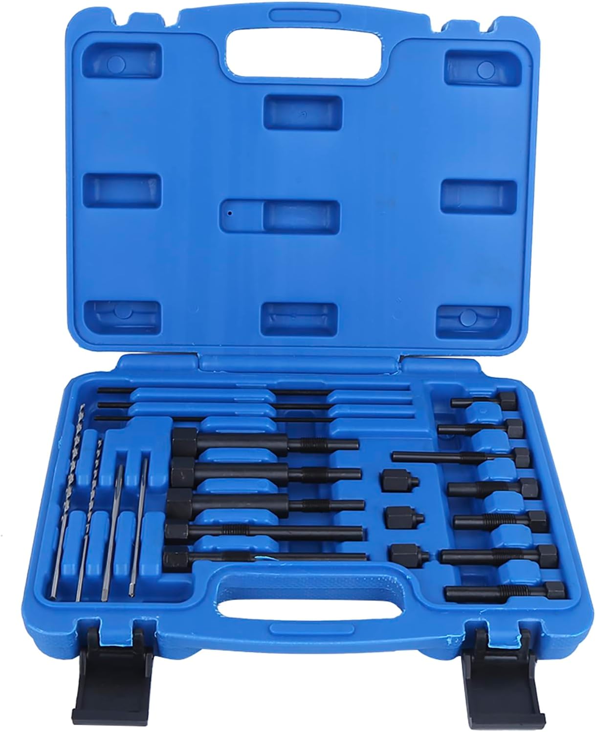 VOBOR Extracteur Bougie Prechauffage Casse, Outils De Réparation De Bougie De Préchauffage en Acier Ensemble D'Éléments Chauffants Électrodes De Forage Taraudage M8 M10