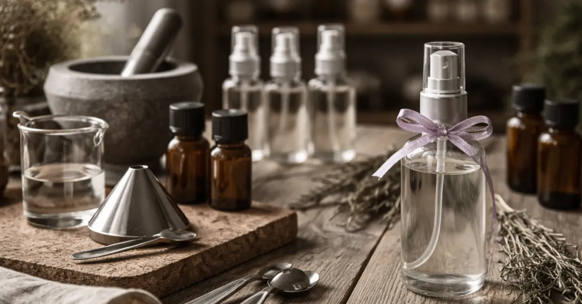 Faire son parfum d'ambiance maison : ce qu'on peut vraiment reussir avec 30 euros de materiel