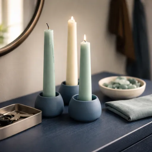 Scenographier une console d'entree avec des bougies : ce qui marche, ce qui fait catalogue deco