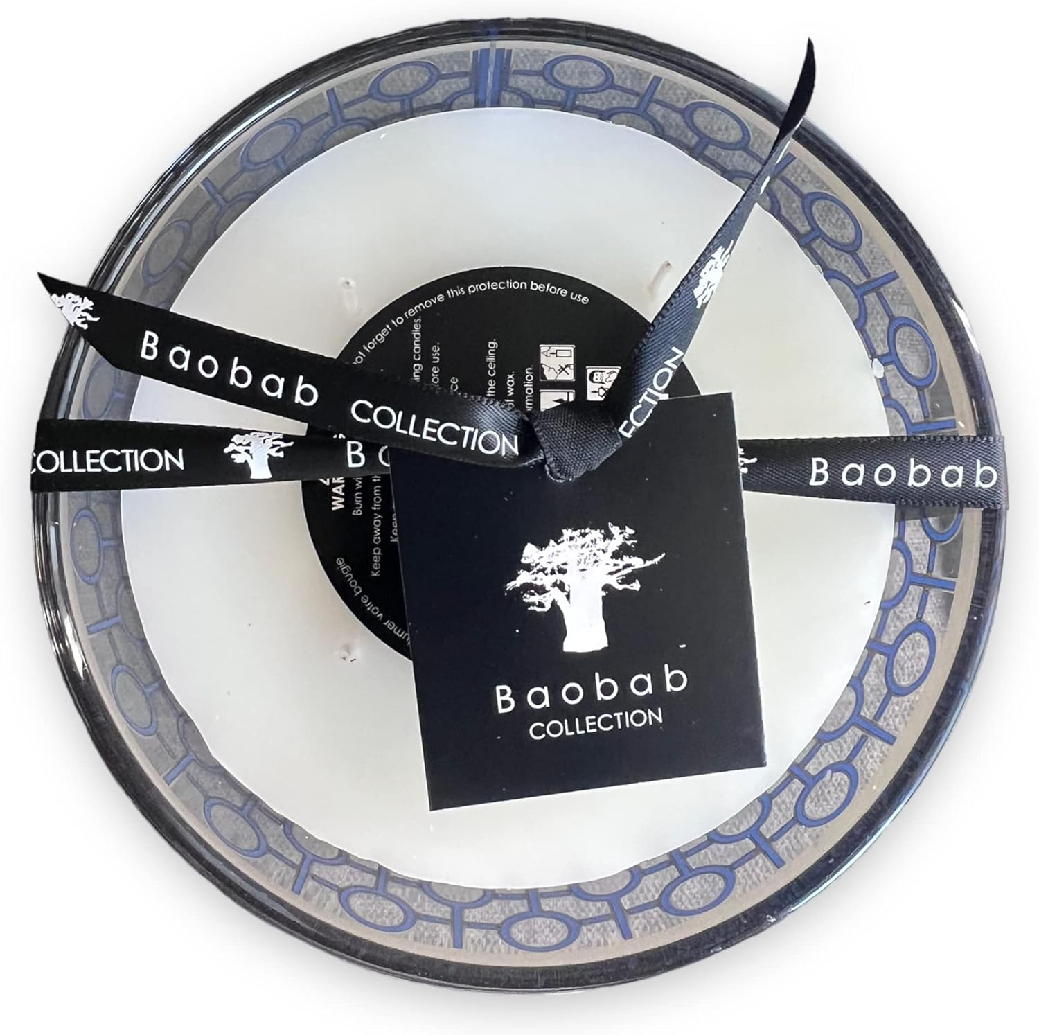 Baobab Collection - Bougie parfumée Gentlemen - Luxe Geurkaars 10 cm, Bleu