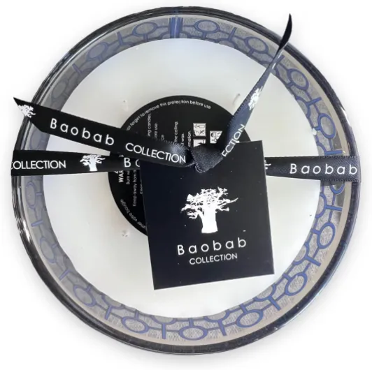 Baobab Collection - Bougie parfumée Gentlemen - Luxe Geurkaars 10 cm, Bleu