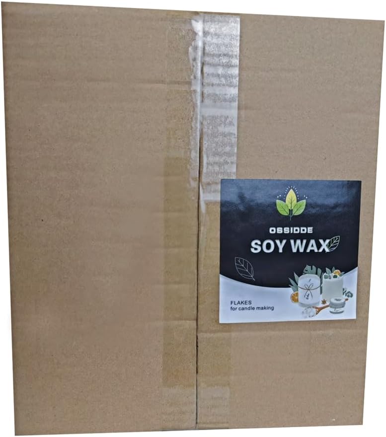 De Cire de soja pour la Fabrication de Bougies 3kg - Cire végétalienne Premium.Flocons de Cire Blanche,OFFERTES 100pcs Mèches de Bougie Bricolage Cire de Soja 3kg+100pcs Mèches