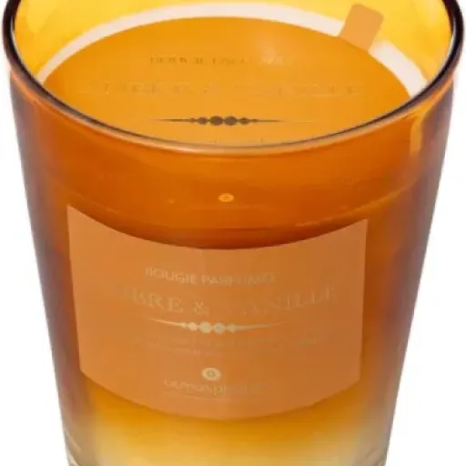 Test Atmosphera Bougie parfumée alma 855g : grosse bougie vanille/ambre qui fait le job sans chichi