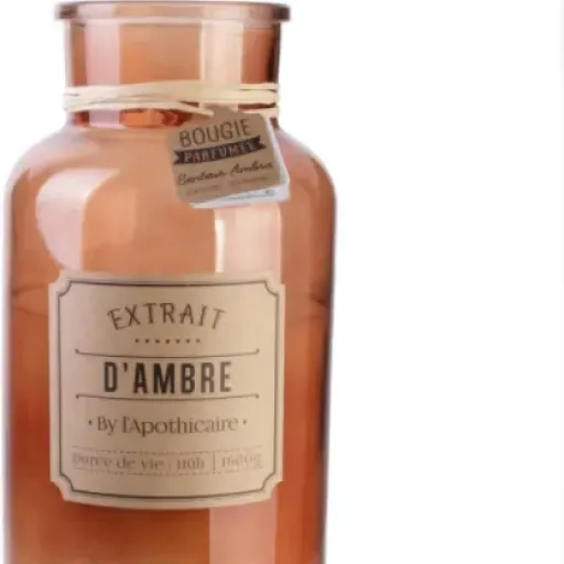 Test Bougie Parfumée "Apothicaire" 1600g Ambre (Paris Prix) : grosse bougie, grosse ambiance ?