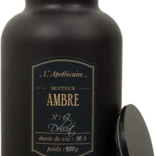 Test Bougie Parfumée Vintage "Apothicaire" 1000g Ambre Paris Prix : grosse bougie qui en impose, mais pas parfaite