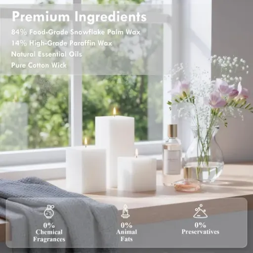 Test Lot de 3 Bougies Parfumées Freesia YD LIFE : des colonnes qui font le job pour l’ambiance à la maison