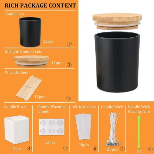 Test Milivixay 12 pots à bougies noir mat : un kit complet qui fait le job pour se lancer