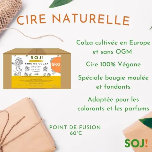 Test Cire de Colza Soj 5 kg : une cire simple, efficace et pas trop prise de tête pour bougies moulées
